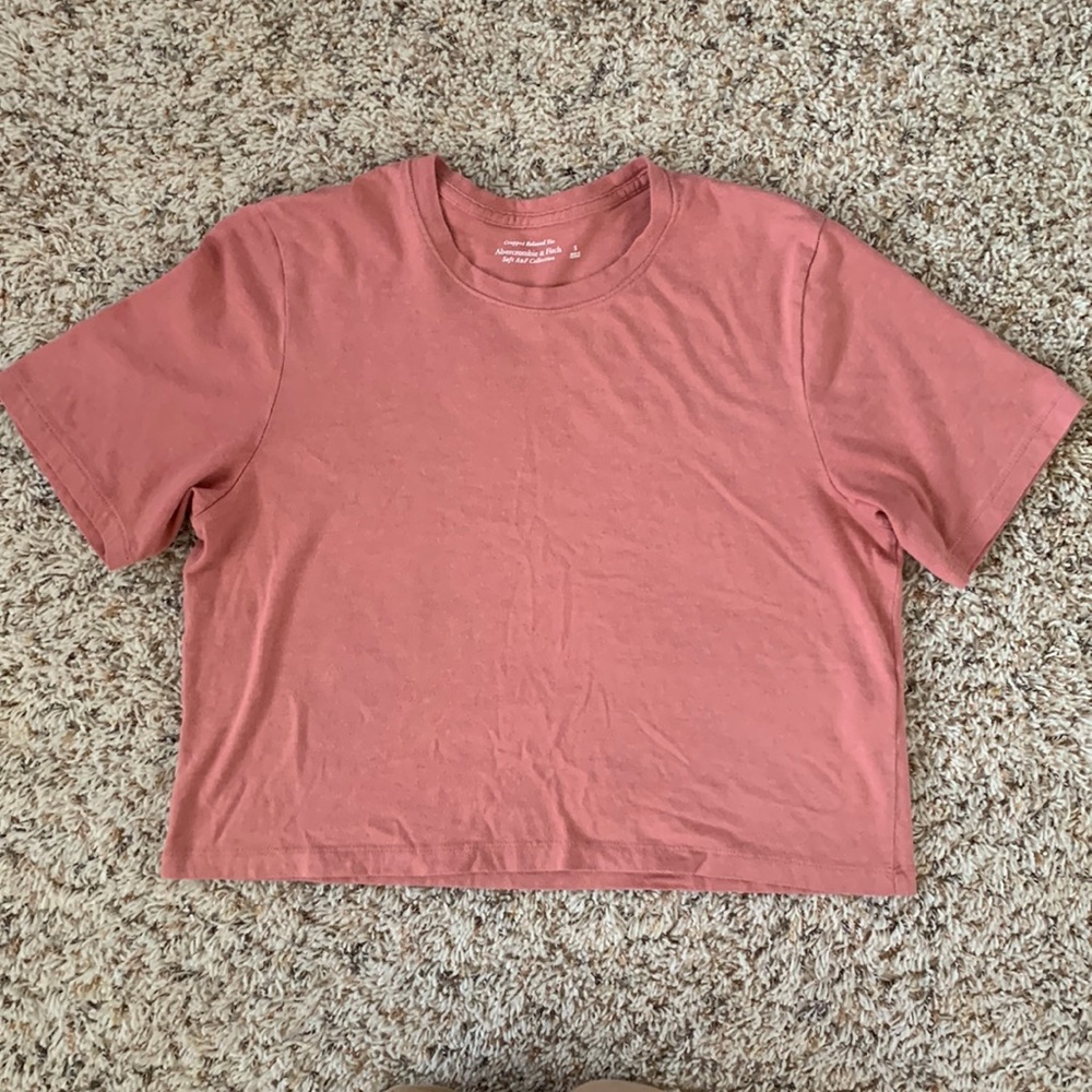 Abercrombie & Fitch Cropped Relaxed Tee